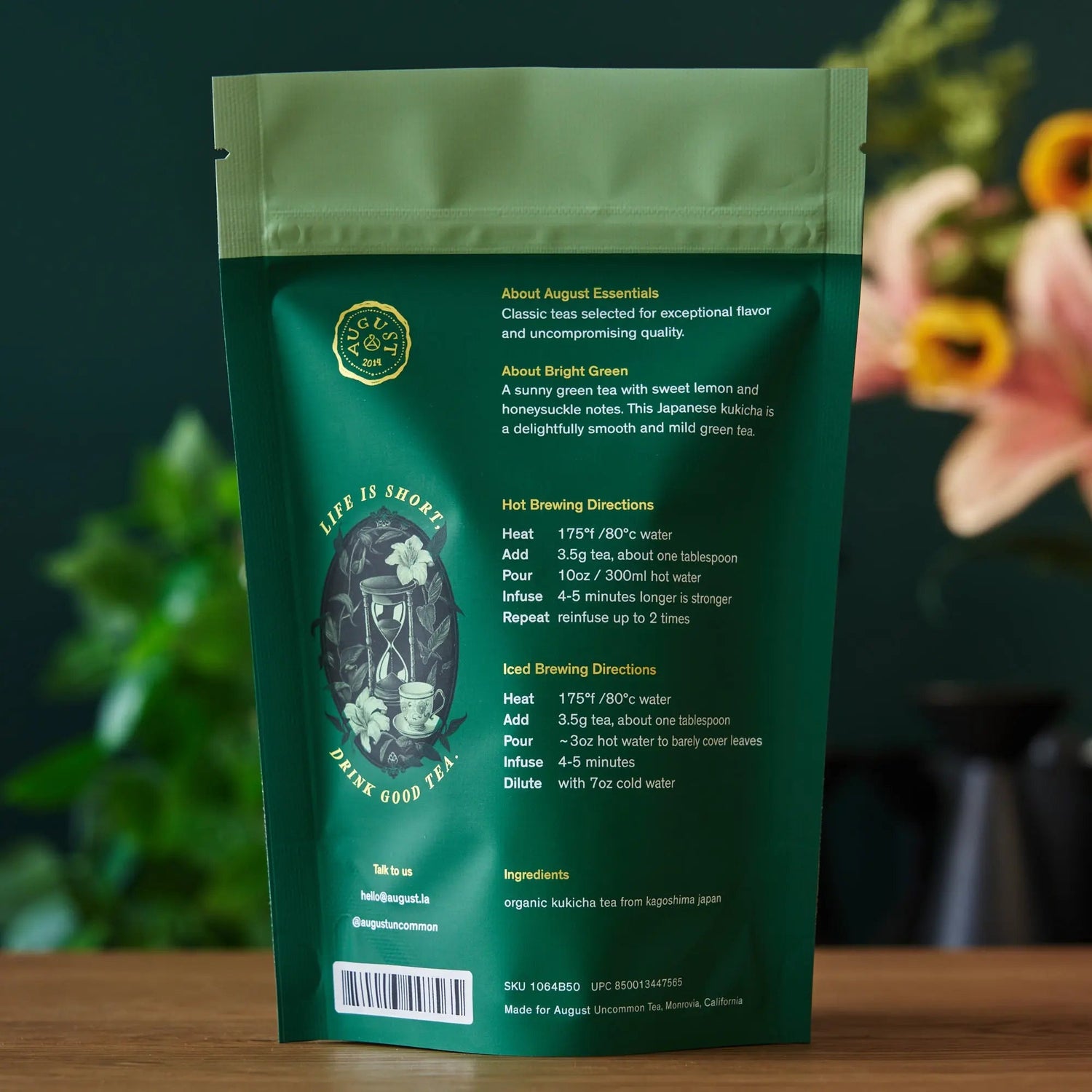 Essentials Bright Green Green Tea August Uncommon Tea