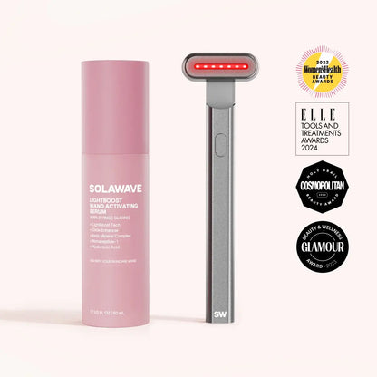4-in-1 Red Light Therapy Wand &amp; Activating Serum Kit Solawave