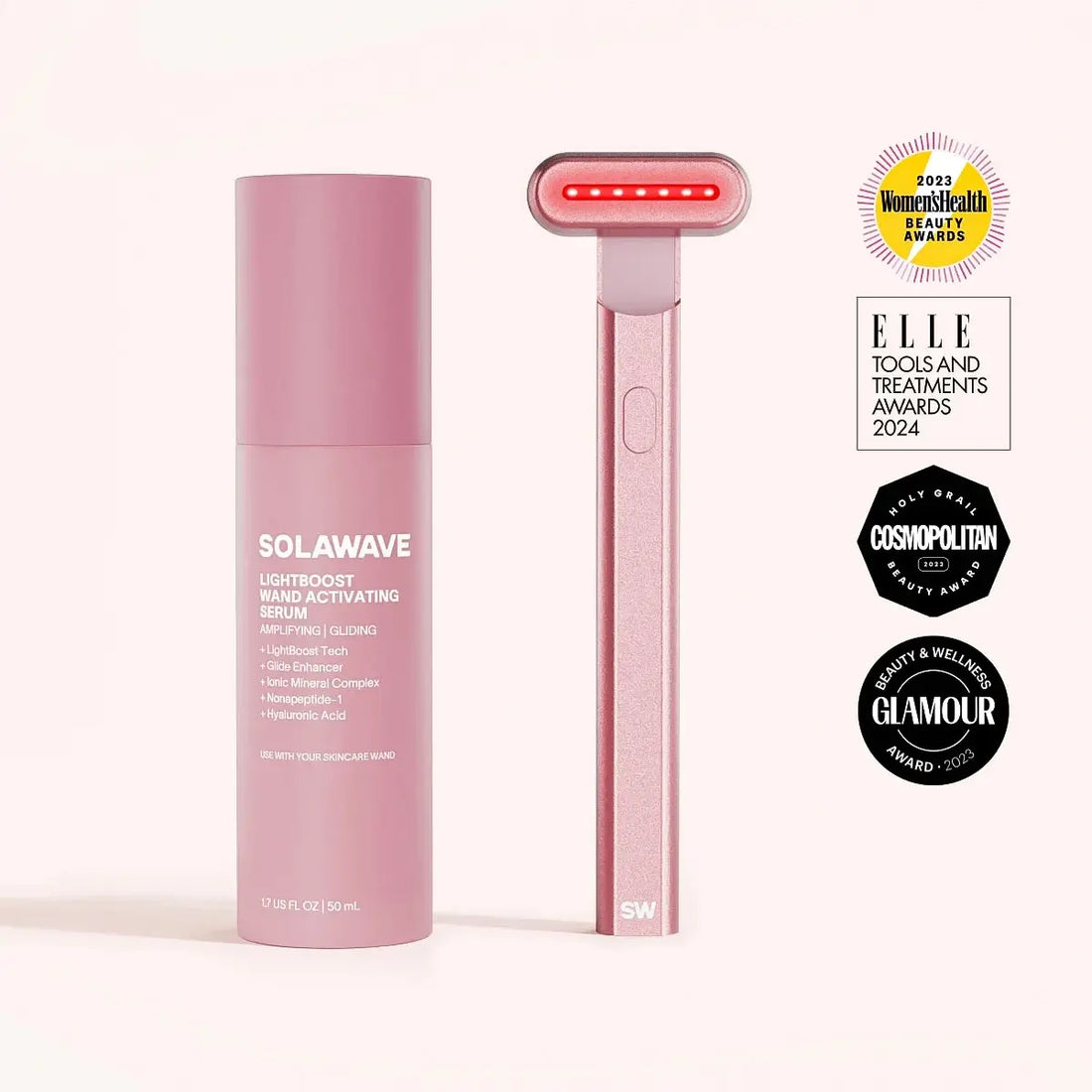 4-in-1 Red Light Therapy Wand &amp; Activating Serum Kit Solawave