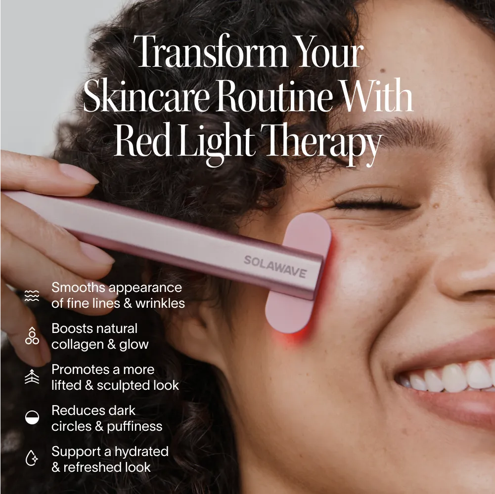 4-in-1 Red Light Therapy Wand &amp; Activating Serum Kit Solawave